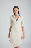 Amélie™ Chic Button-Down Dress
