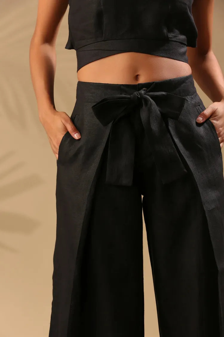 Velora™ Wide-Leg Tie Waist Pants